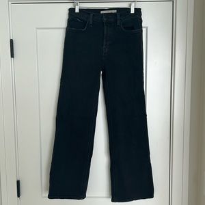 Hudson Mid Rise Straight Jeans in Black